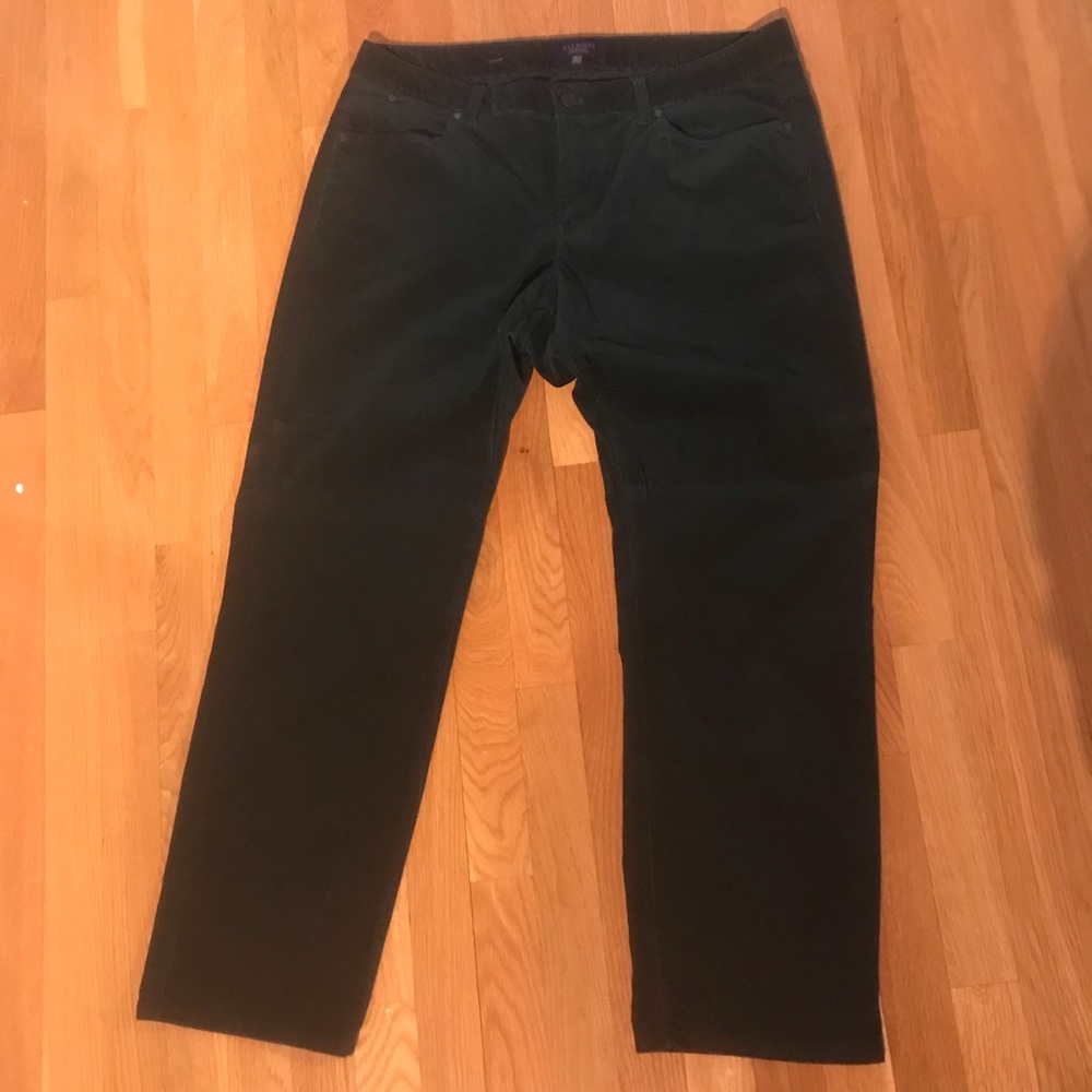 NWOT Hunter Green Talbots petite Corduroy Pants